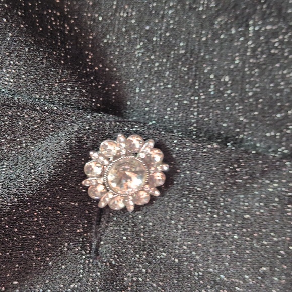 2/$20 NEW Sparkly Black Women's Blazer, M - Picture 3 of 5